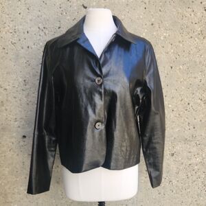 UCHUU Black Leather Jacket